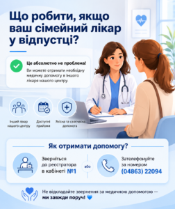 Що робити, якщо ваш сімейний лікар у відпустці?